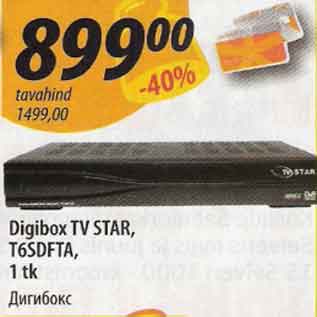 Allahindlus - Digibox TV STAR, T6SDFTA