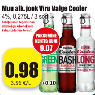 Allahindlus - Muu alk. jook Viru Valge Cooler