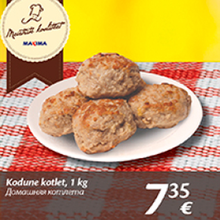 Allahindlus - Kodune kotlet, 1 kg