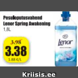 Allahindlus - Pesuloputusvahend Lenor Spring Awakening 1,8 L