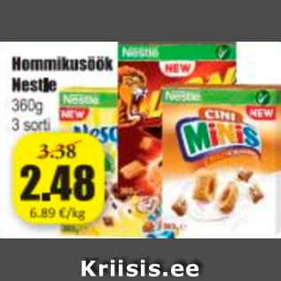 Allahindlus - Hommikusöök Nestle