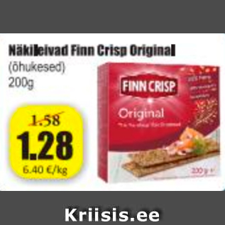 Allahindlus - Näkileivad Finn Crips Original