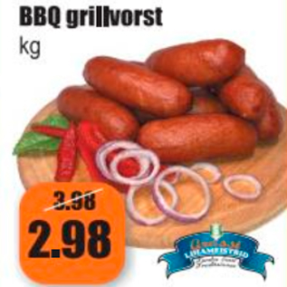 Allahindlus - BBQ grillvorst kg