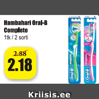 Allahindlus - Hambahari Oral-B Complete