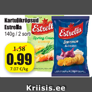 Скидка - Картофельные чипсы Estrella