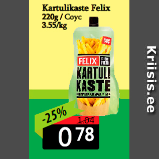 Allahindlus - Kartulikaste Felix 220g