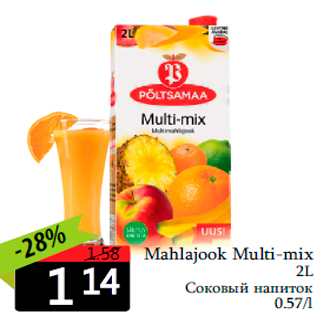 Allahindlus - Mahlajook Multi-mix 2L