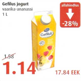 Allahindlus - Gefilus jogurt