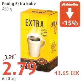 Allahindlus - Paulig Extra kohv