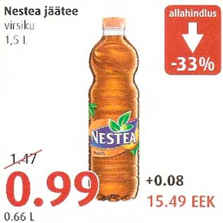 Allahindlus - Nestea jäätee