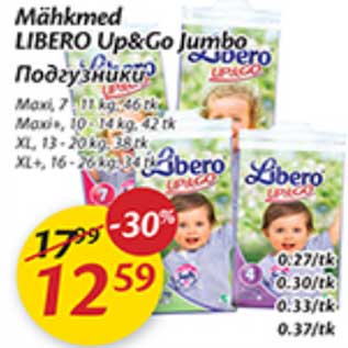 Allahindlus - Mühkmed LIBERO Up&Go Jumbo