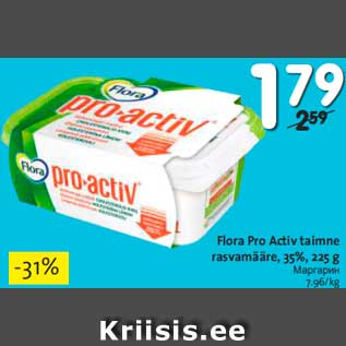 Allahindlus - Flora Pro Activ taimne rasvamääre