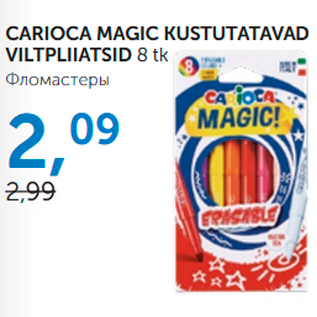 Allahindlus - CARIOCA MAGIC KUSTUTATAVAD VILTPLIIATSID 8 tk