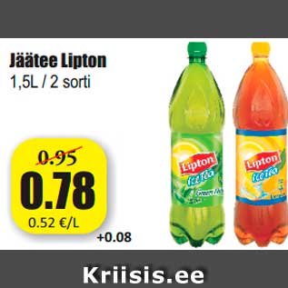 Allahindlus - Jäätee Lipton