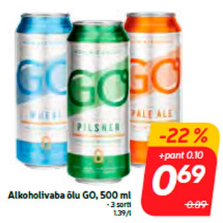 Скидка - Пиво безалкогольное ГО, 500 мл