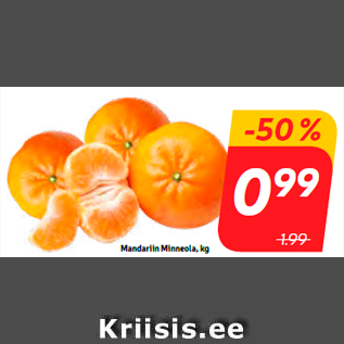 Allahindlus - Mandariin Minneola, kg