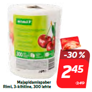 Allahindlus - Majapidamispaber Rimi, 3-kihiline, 300 lehte