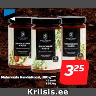 Allahindlus - Mahe kaste Rand&Roosi, 380 g***