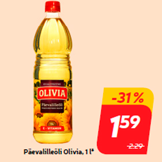 Скидка - Подсолнечное масло Olivia, 1 л *