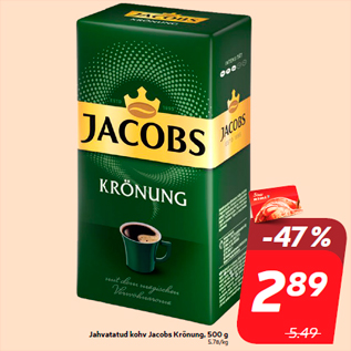 Скидка - Кофе молотый Jacobs Krönung, 500 г