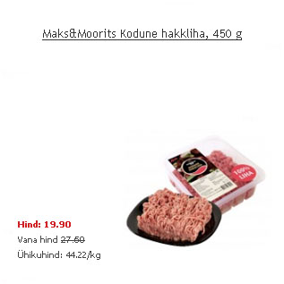 Allahindlus - Maks&Moorits Kodune hakkliha