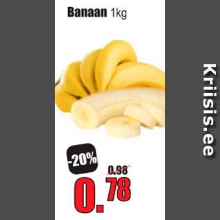 Allahindlus - Banaan 1 kg