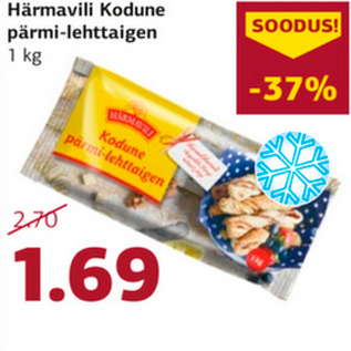 Allahindlus - Härmavili Kodune pärmi-lehttaigen 1 kg