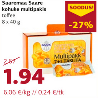 Allahindlus - Saaremaa Saare kohuke multipakis