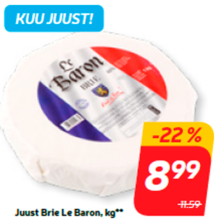 Скидка - Сыр Brie Le Baron, кг **