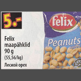 Allahindlus - Felix maapähklid, 90 g