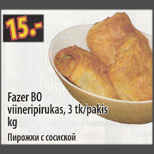 Allahindlus - Fazer ВО viineripirukas, 3 tk/pakis, kg