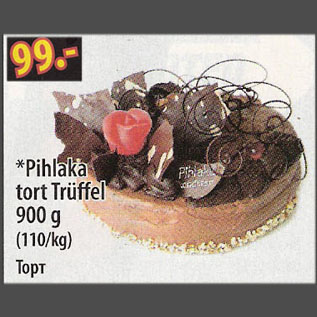 Allahindlus - Pihlaka tort Trüffer, 900 g