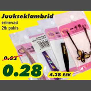 Allahindlus - Juukseklambrid