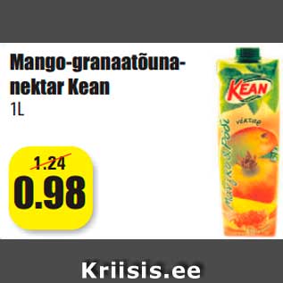 Скидка - Манго-гранатовый нектар Kean