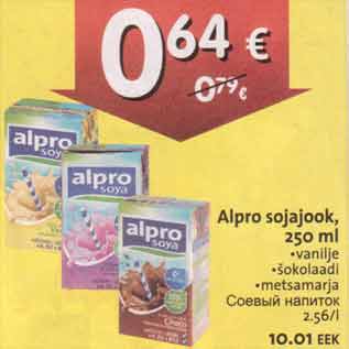 Allahindlus - Alpro sojajook