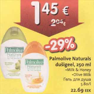 Allahindlus - Palmolive Naturals dušigeel