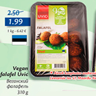 Allahindlus - Vegan falafel Uvic 310 g