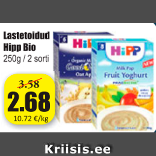 Allahindlus - Lastetoidud Hipp Bio