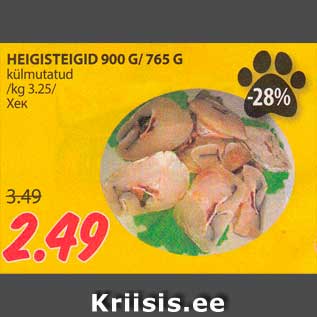 Allahindlus - HEIGISTEIGID 900 G/ 765 G