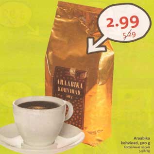 Allahindlus - Araabika kohvioad