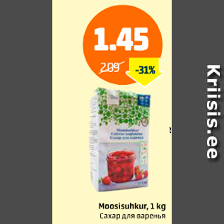 Allahindlus - Moosisuhkur, 1 kg