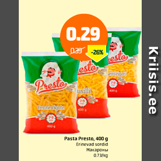 Allahindlus - Pasta Presto, 400 g