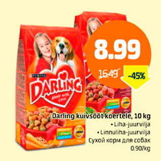 Allahindlus - Darling kuivsööt koertele, 10 kg