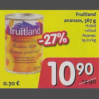 Allahindlus - Fruitland ananass