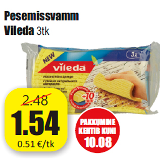 Allahindlus - Pesemissvamm Vileda 3tk
