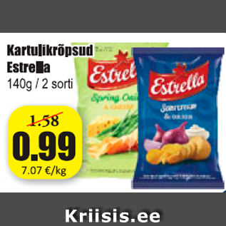 Allahindlus - Kartulikrõpsud Estrella
