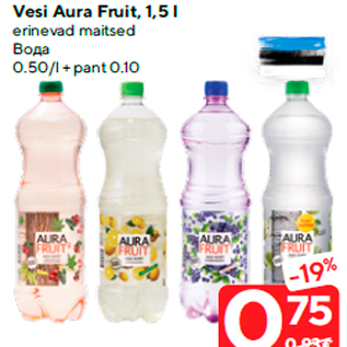 Allahindlus - Vesi Aura Fruit, 1,5 l