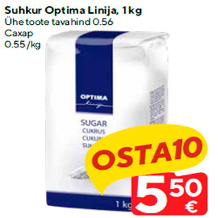 Allahindlus - Suhkur Optima Linija, 1 kg