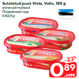 Allahindlus - Sulatatud juust Viola, Valio, 185 g