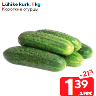 Allahindlus - Lühike kurk, 1 kg